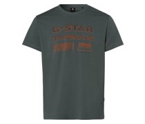 T-Shirt  Baumwolle aqua bedruckt