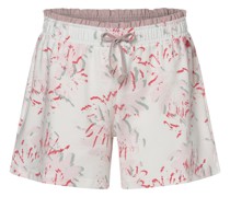 Pyjama-Shorts  Baumwolle weiß gemustert
