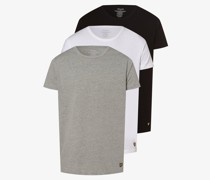 T-Shirts im 3er-Pack  Baumwolle hellgrau meliert