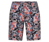 Shorts  Baumwolle marine gemustert