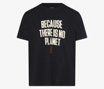 T-Shirt  Baumwoe marine bedruckt