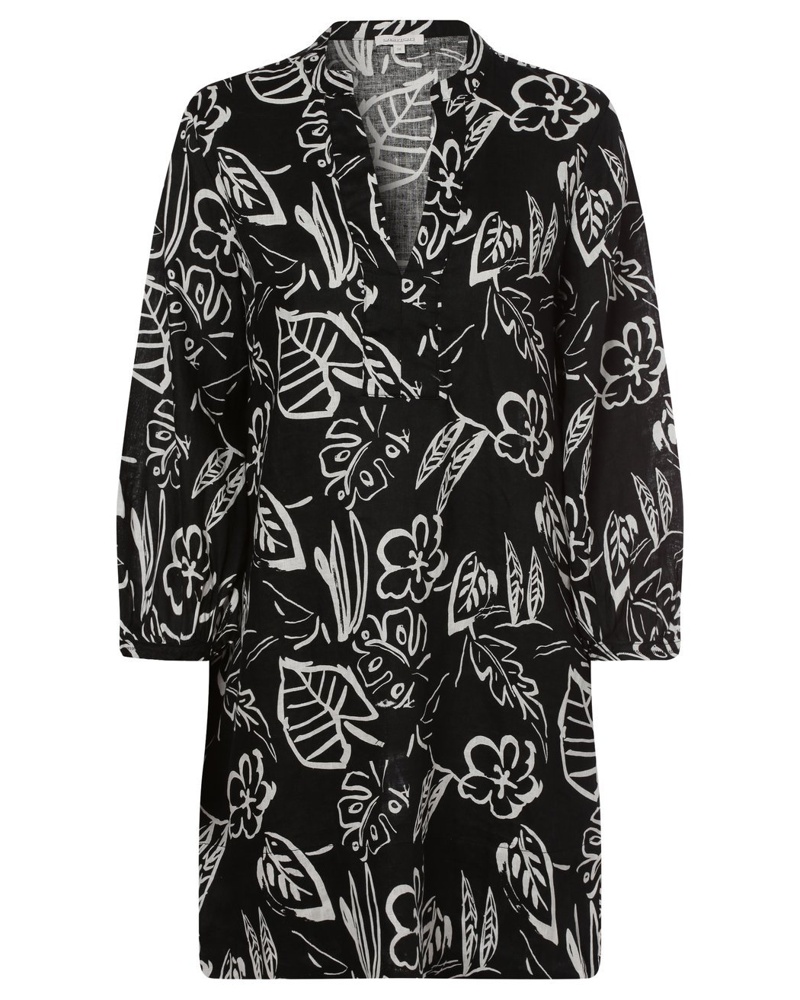 APRIORI Damen Leinenbluse gemustert