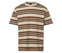 T-Shirt  Jersey beige gestreift