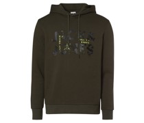 Kapuzenpullover  Baumwolle khaki bedruckt
