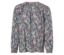 Blusenshirt  Viskose aqua gemustert