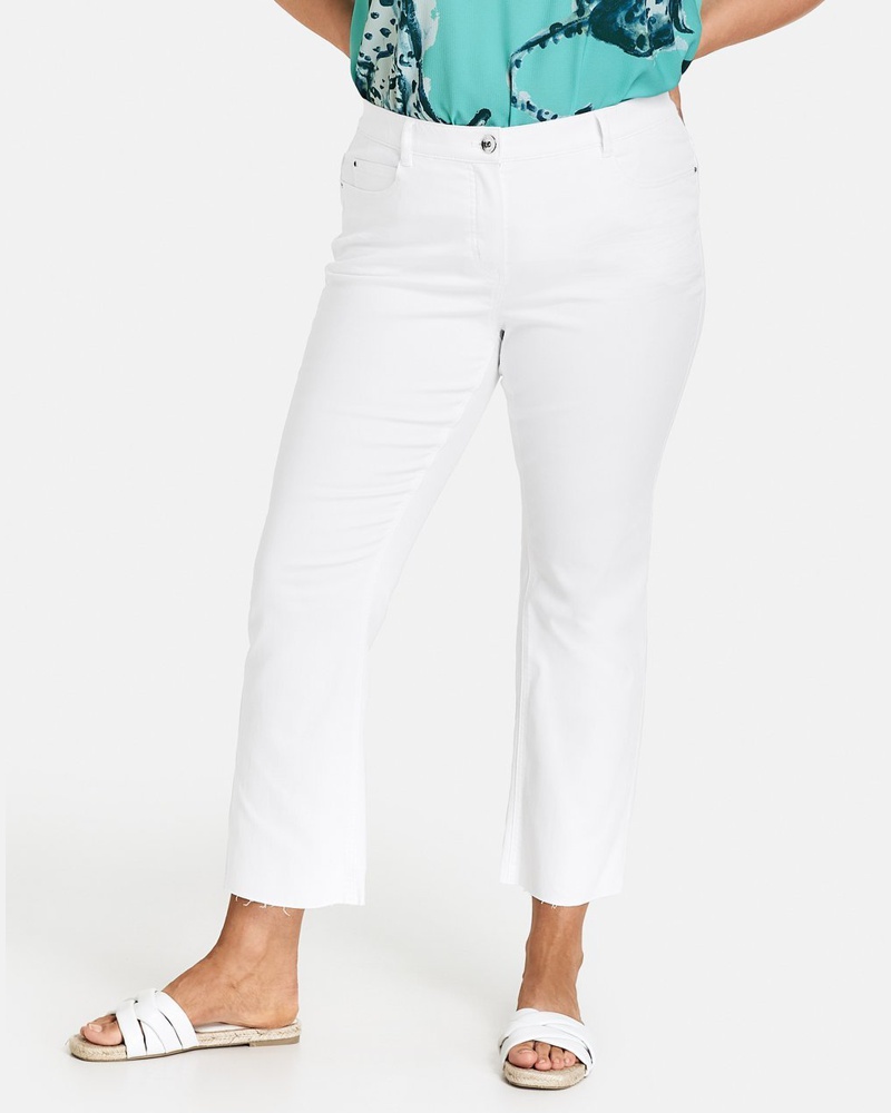 Gerry Weber Damen 3/4 Jeans Baumwolle