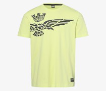 T-Shirt  Baumwolle limone bedruckt