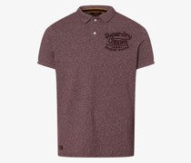 Poloshirt  Baumwolle bordeaux meliert
