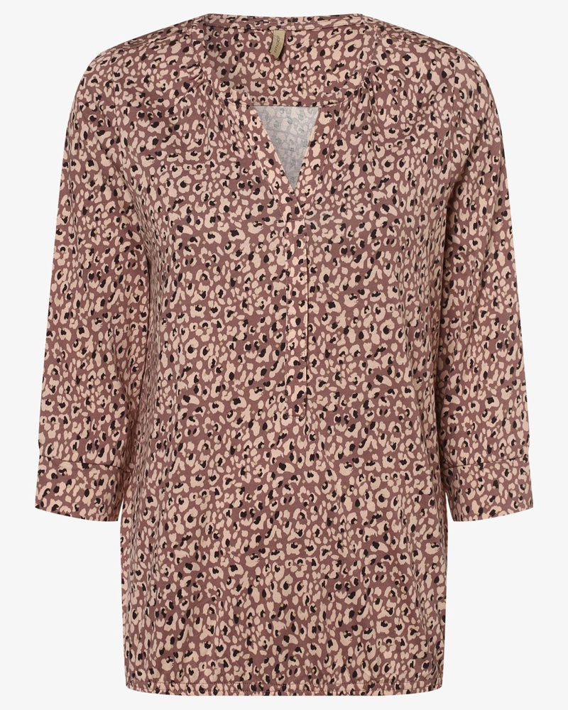 Soyaconcept Damen Shirt Baumwoe rosenhoz gemustert