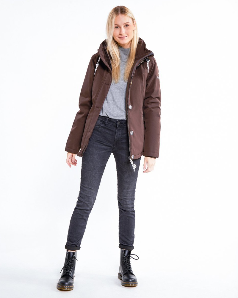 Schmuddelwedda Damen Wattierte Winterjacke