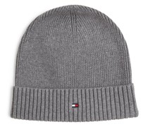 Mütze mit Cashmere-Anteil  Baumwolle hell meliert