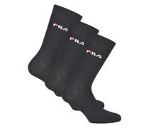 Socken 3er Pack Damen Baumwolle marine