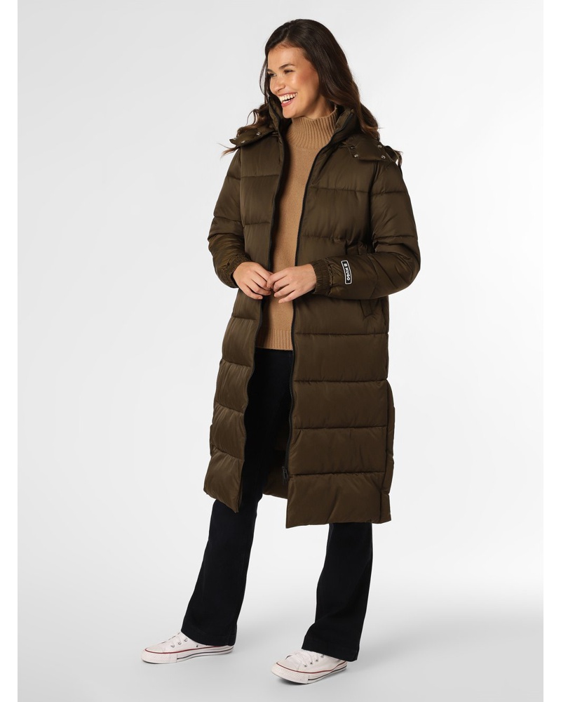 HUGO BOSS Damen Steppmantel oliv