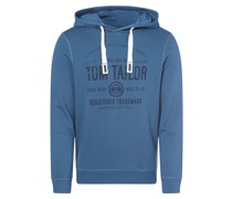 Kapuzenpullover  Sweat petrol bedruckt
