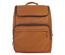Notebook Rucksack Damen Leder camel
