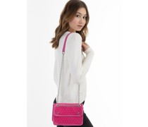 Umhängetasche  pink gepunktet