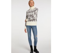 Strickpullover  kitt kariert