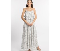 Maxikleid  schwarz gemustert