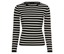 Pullover  Feinstrick  gestreift