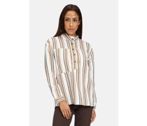 Hemdbluse  Viskose mehrfarbig gestreift