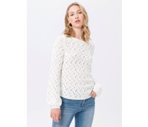 Strickrundhalspullov  Viskose