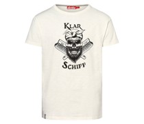 T-Shirt  Baumwolle ecru bedruckt