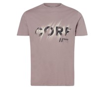T-Shirt  Baumwolle taupe bedruckt