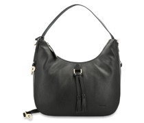 Beuteltasche  Leder schwarz