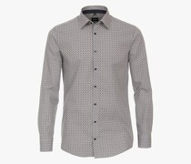 Businesshemd  Modern Fit Baumwolle cognac gemustert Kent