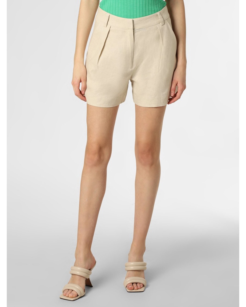 mbyM Damen Shorts mit Leinen-Anteil sand
