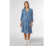 Kleid  Viskose blau gemustert