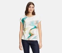 Casual-Shirt  Viskose  gemustert