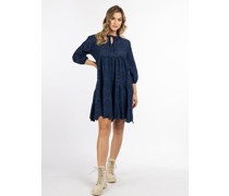 Kleid  Baumwolle marine
