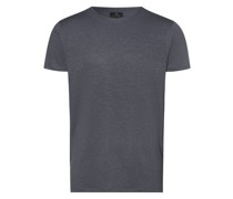 T-Shirt aus Leinen-Mix  denim meliert