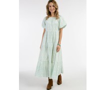 Kurzarm Maxikleid