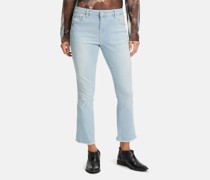 Cropped-Jeans  Baumwolle light stone