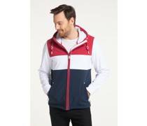 Softshelljacke  rot gemustert