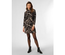 Kleid  Feinstrick beige gemustert