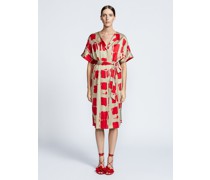 Kleid  Viskose  gemustert