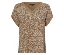 Blusenshirt  Viskose camel gemustert