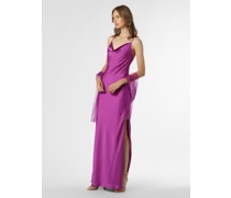 Abendkleid mit Stola  Satin purple
