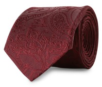 Seidenkrawatte  bordeaux gemustert