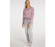 Strickpullover  Viskose  gestreift
