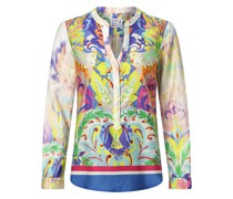 Bluse  Baumwolle  gemustert