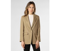Blazer mit Leinen-Anteil