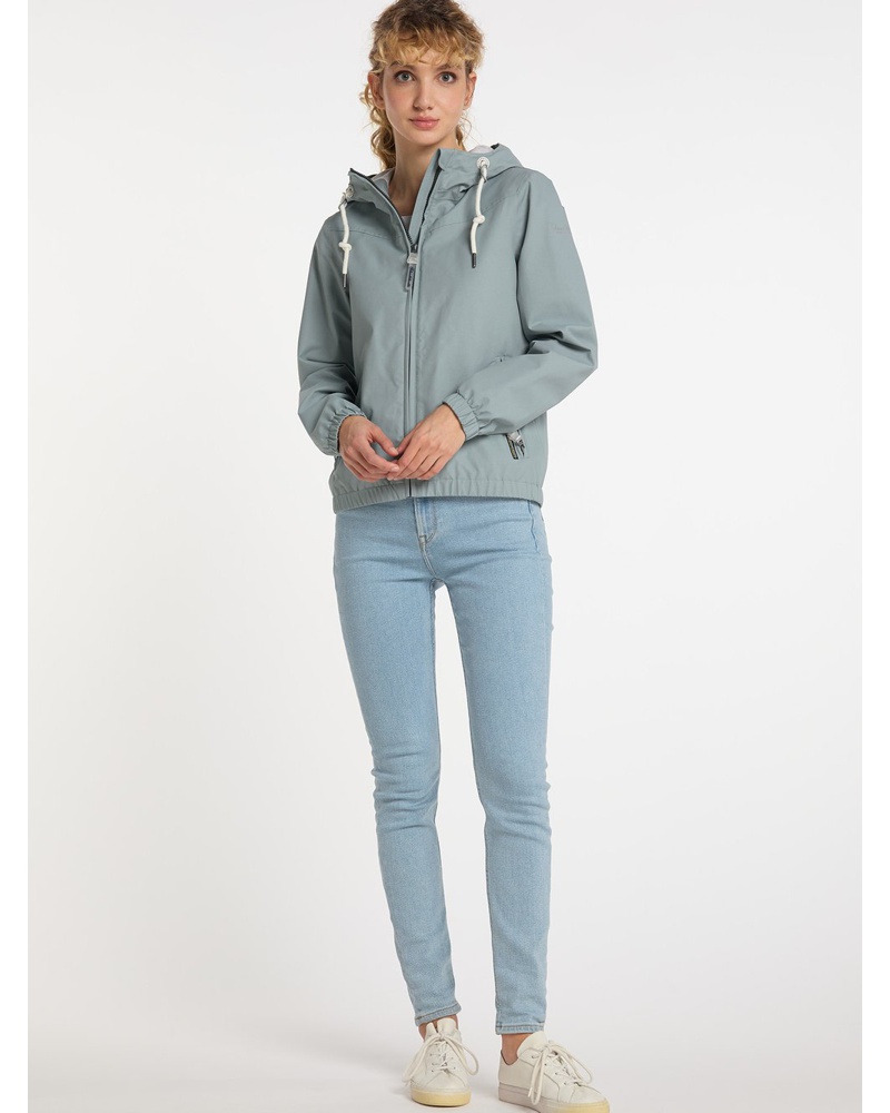 Schmuddelwedda Damen Regenjacke Baumwolle mint