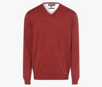 Pullover mit Cashmere-Anteil  Feinstrick bordeaux