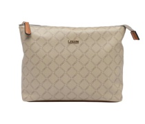 Handtasche  taupe bedruckt