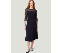 Midikleid  Viskose marine