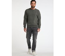 Sweatpullover  Baumwolle oliv meliert